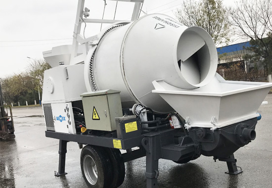 Portable Concrete Mixer With Pump