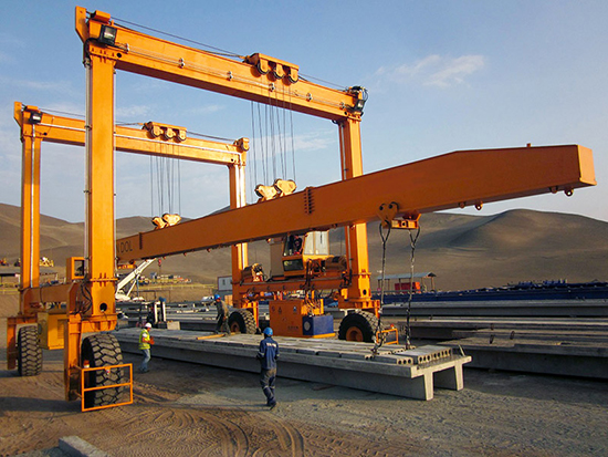 Rubber Tired Gantry Crane for Construction