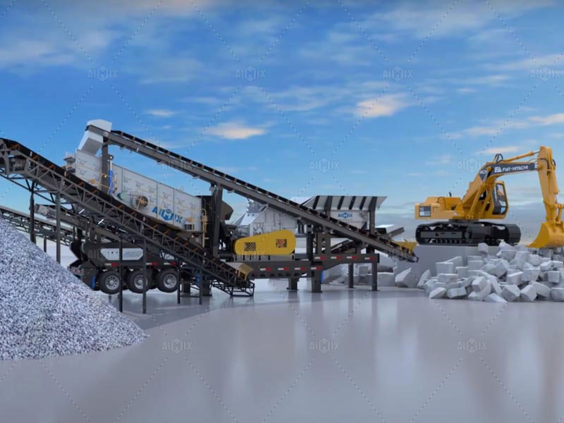 Mobile Impact Stone Crusher Plant