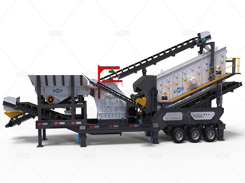 wheeled impact-type mobile crusher plant