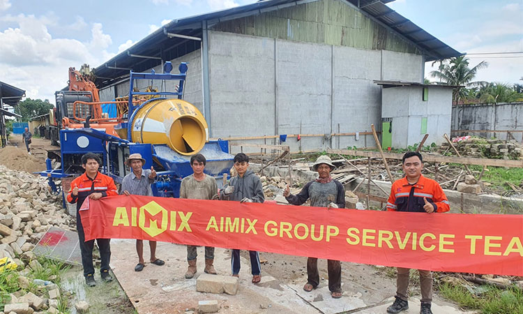 40m3 concrete pump working in Kalimantan