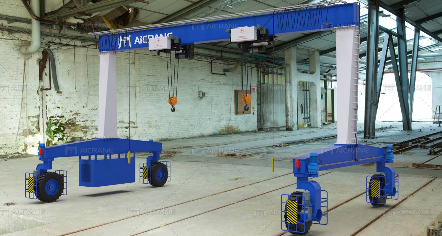 electric rubber gantry crane