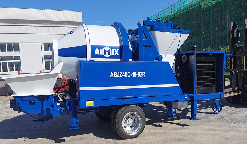 diesel concrete mixer pump