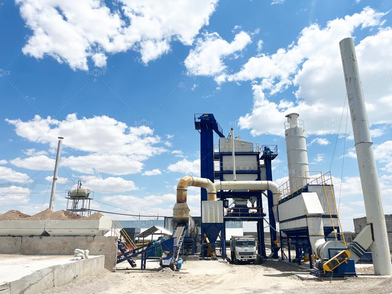 120 ton asphalt batch mix plant stationary type
