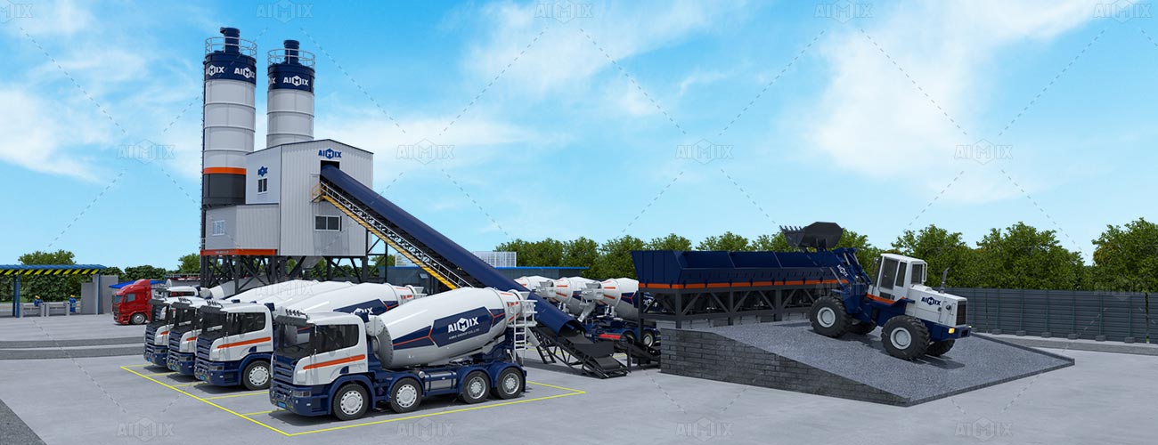 aimix ready mix concrete batch plant