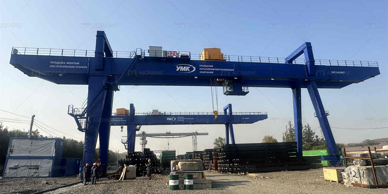 32 Ton Double Girder Gantry Cranes for Russia